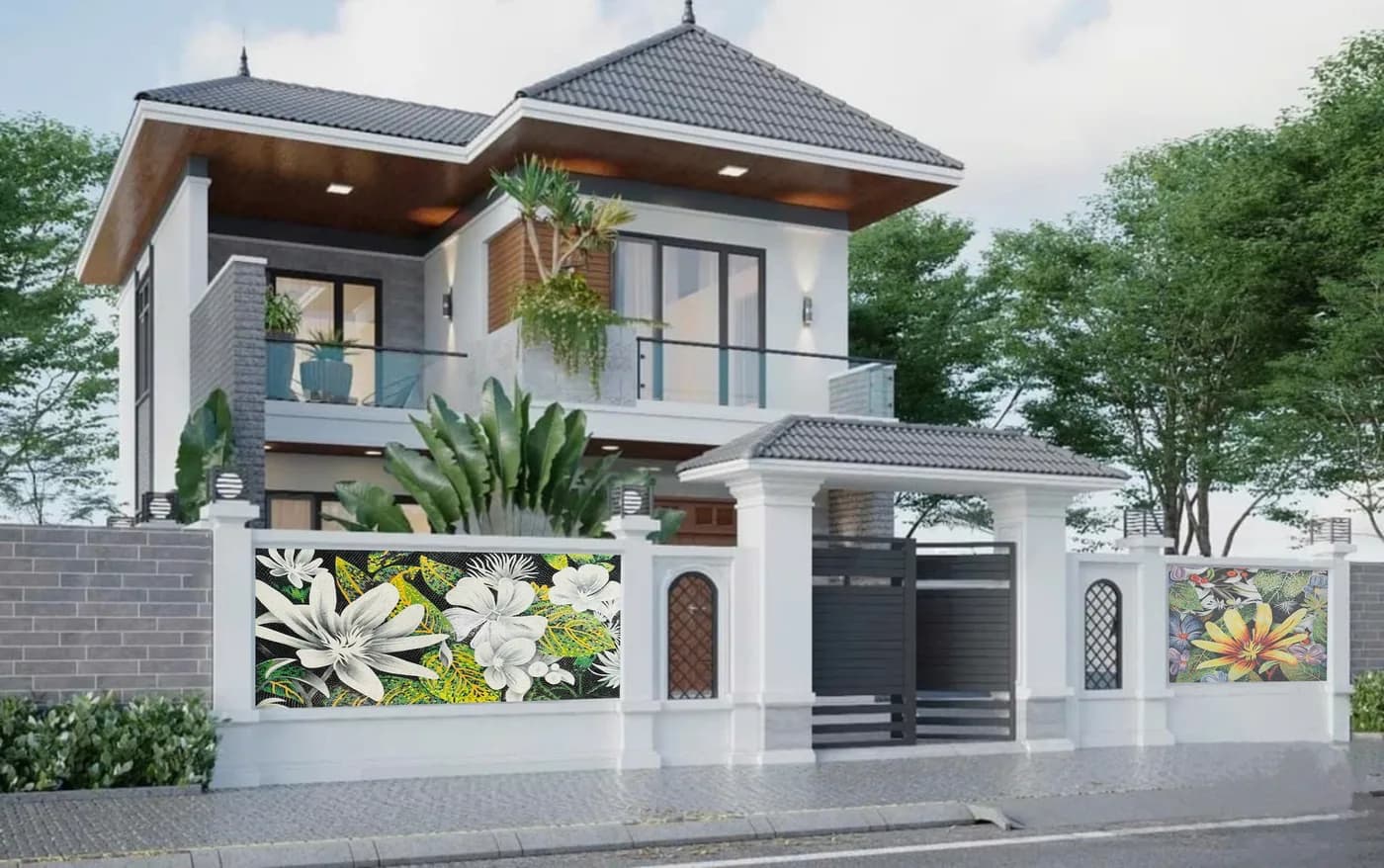 Tranh Bộ Hương Sắc Phố Hiện Đại - Tranh Bộ