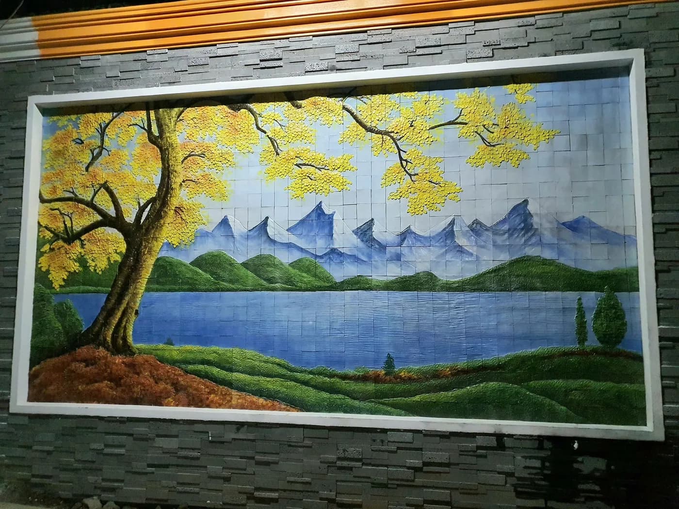 Tranh Ghép Mosaic Bát Tràng - tranh gốm sứ Bát Tràng